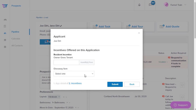 FUNNEL - Application and Move-In